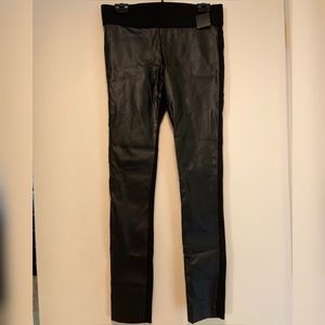 Club Monaco Black Tasha Legging Size 6 Faux Leather